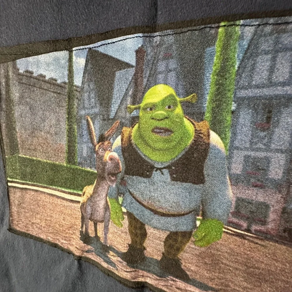 Carhartt Shrek Patch Pocket T Shirt XL Tall Black Mens Relaxed Fit Custom Sewn